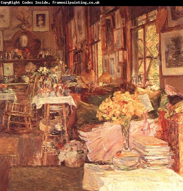 Childe Hassam The Room of Flowers